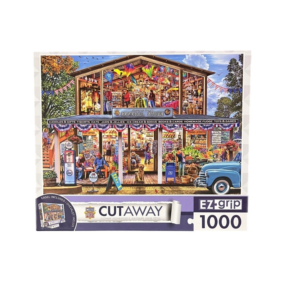 MasterPieces EZ Grip 1000 Piece Jigsaw Puzzle General Store Cutaway Steve Crisp